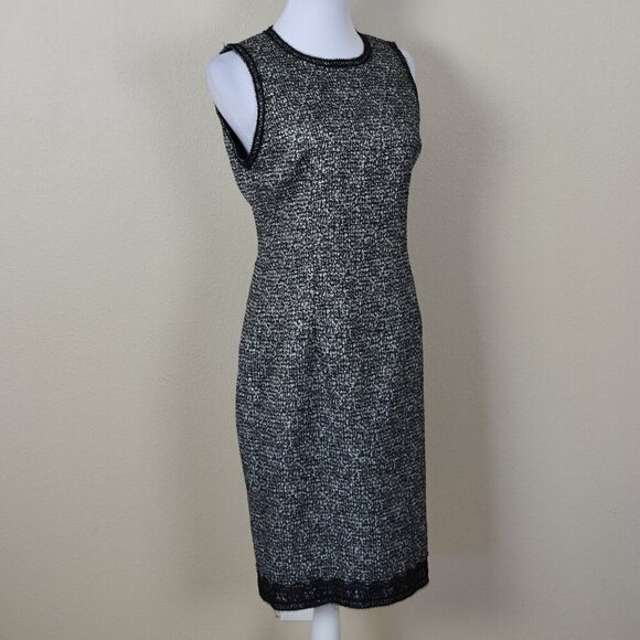 Andrew GN Tweed Sheath Dress 42 - Picture 6 of 10